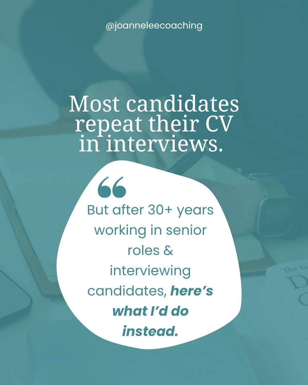 Most candidates repeat their CV in interviews.

They walk through their experience. 

They list their responsibilities. 
They talk about what they&rsquo;ve done.
But this is where many candidates lose the interviewer.

Because the interview isn&rsquo