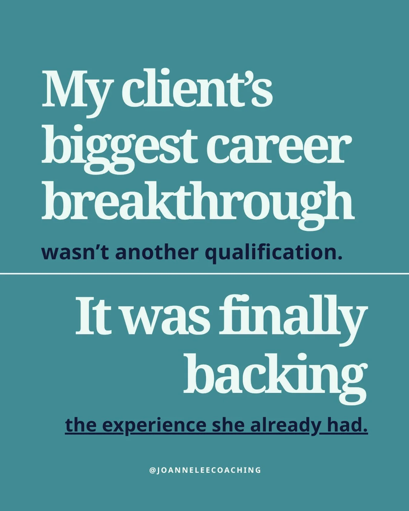 One of my clients is a CEO who has achieved an enormous amount throughout her career.

When we started working together, she didn&rsquo;t always see herself in the way that I could see her.

We&rsquo;ve now worked together for around a year, and one 