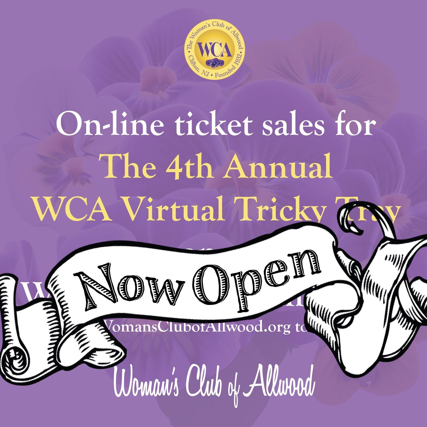 Happy Halloween! We thought we'd give you a little treat and OPEN up the 4th Annual Virtual Tricky Tray a little early this year! Visit womansclubofallwood.org (LINK IN BIO) to purchase your tickets. There are amazing gift cards, baskets and more - a