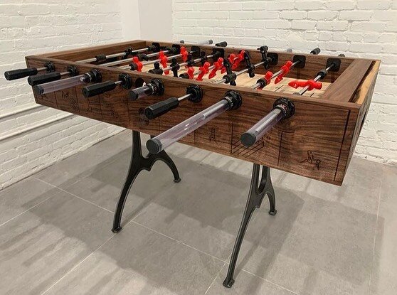 Awesome foosball table build by @hopeswoodshop for @selman.nyc using our Gotham legs. Not just for dining! Marc of @hopeswoodshop had a build video on his YouTube page - worth a look!