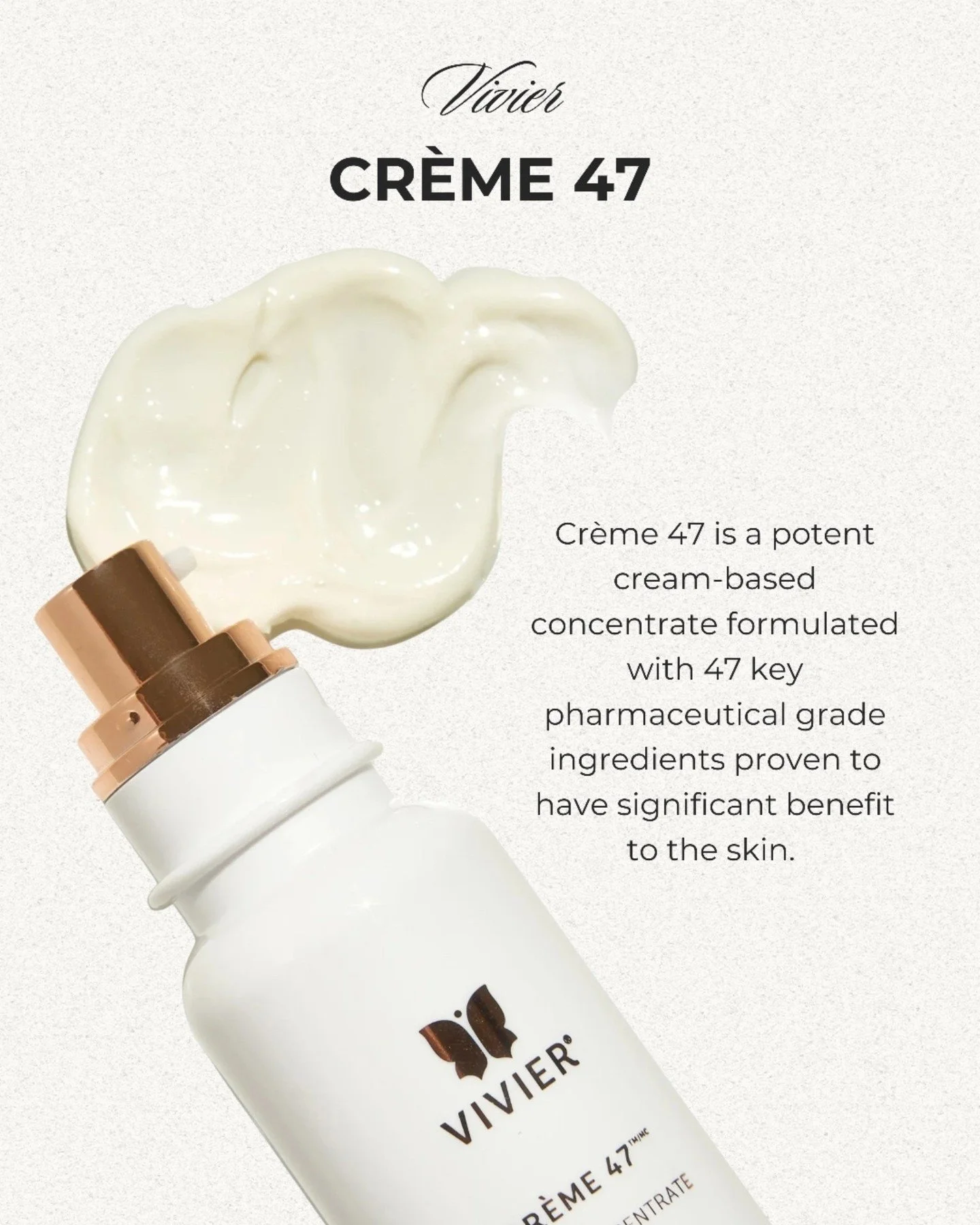 ✨ Powered by 47 key ingredients engineered into 4 results-boosting complexes, Crème 47 rejuvenates and restores the skin in 7 essential functions:
🌊 Intense hydration: Boosts skin's moisture content by delivering powerful hydrating ingredient