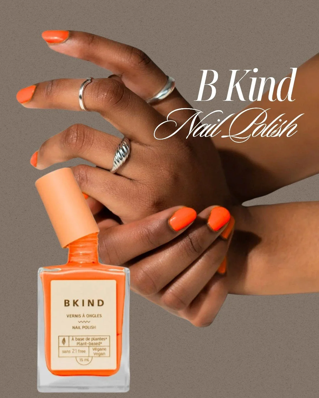Go bold, be kind &mdash; Halloween edition. 🎃💅

Orange Julep: a bright, opaque orange that applies easily, dries quickly, and delivers a long-lasting, luminous finish.
Vegan &bull; 77% plant-based &bull; 21-FREE.
Because being kind to your nails&md