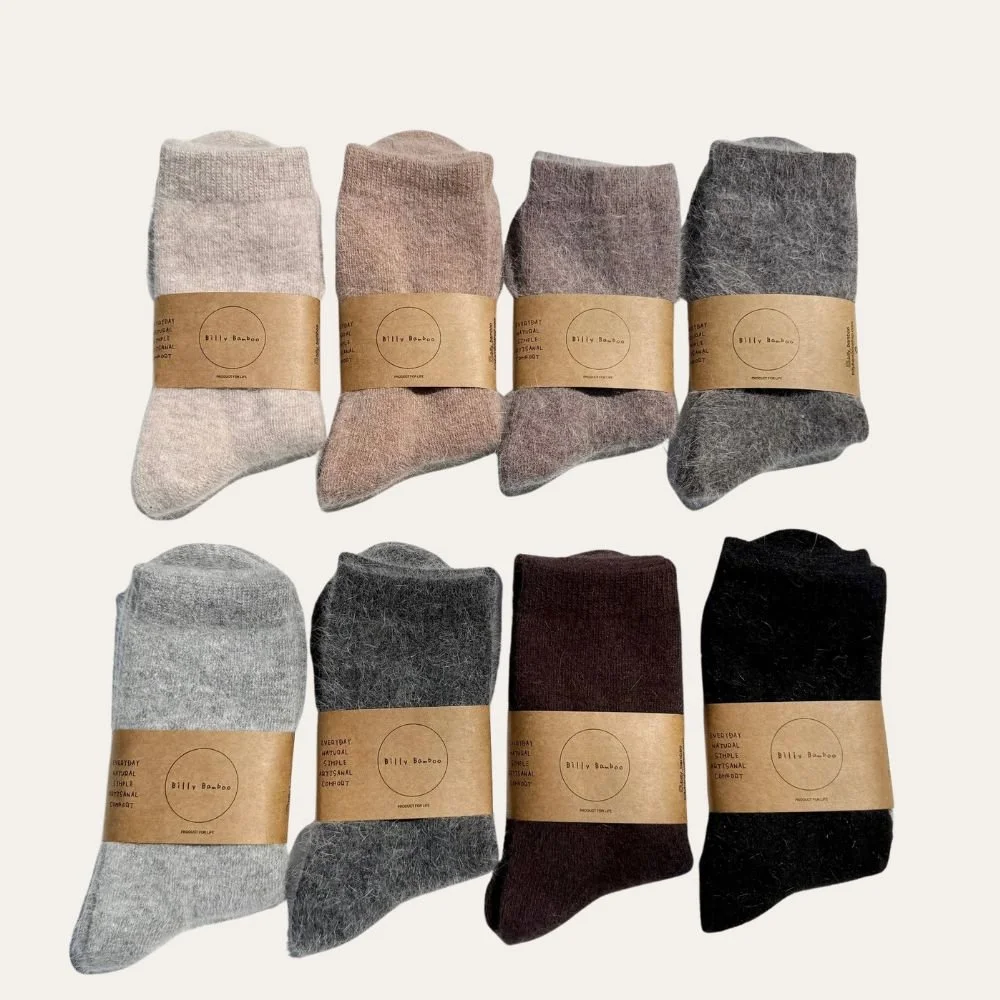 Fluffy Angora Socks | Billy Bamboo — $23.00