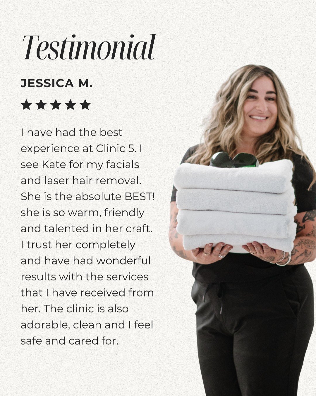 Nothing makes us happier than reading words like this. Thank you, Jessica, for the 5-star love!