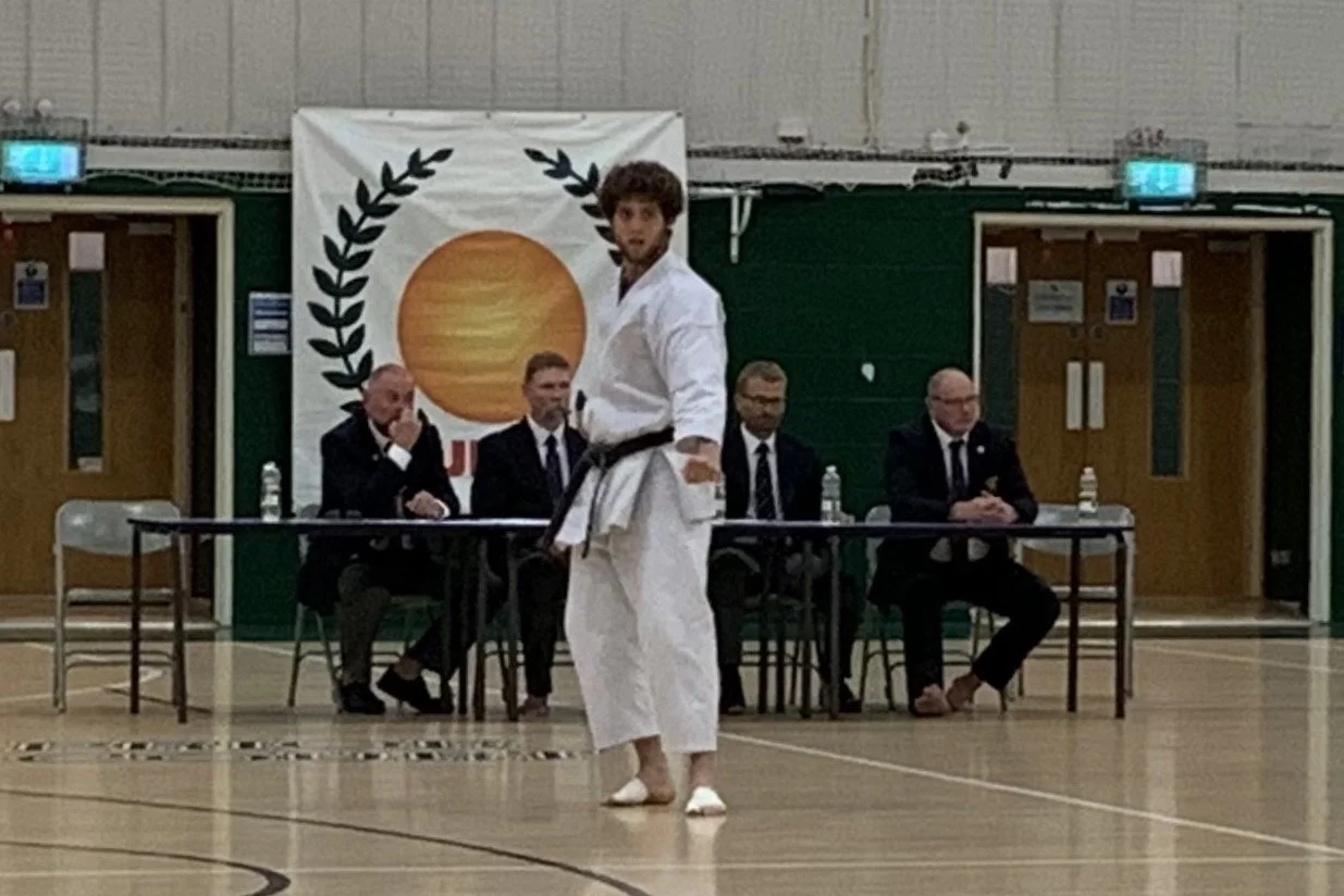 Gus performing Kanku Dai for his Sandan grading