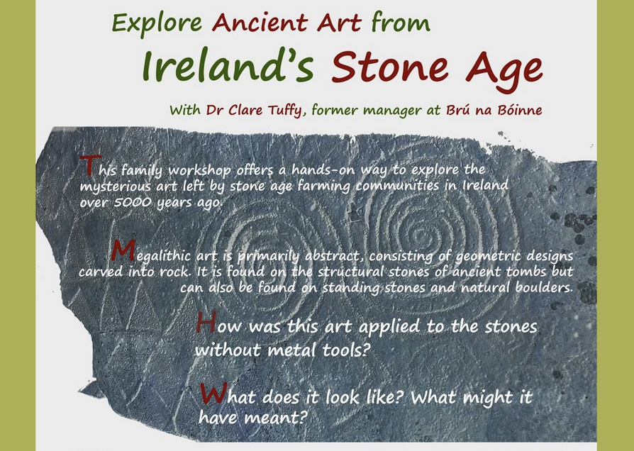‘Layers of Ireland’ series, Family workshop: explore ancient art from ireland’s stone age