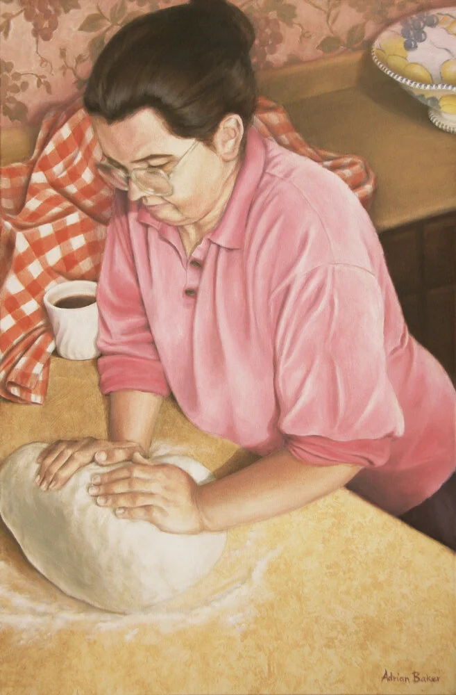 Baking Day - acrylic on canvas, 36" x 24", SOLD