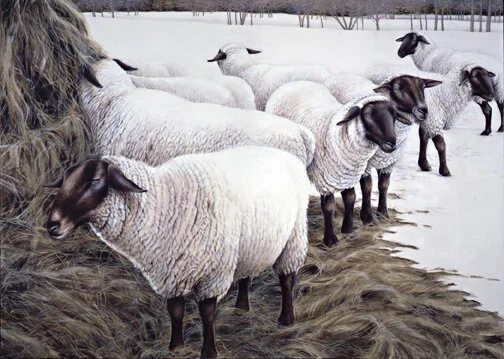 Spring Thaw - acrylic on canvas, 40" x 56", SOLD