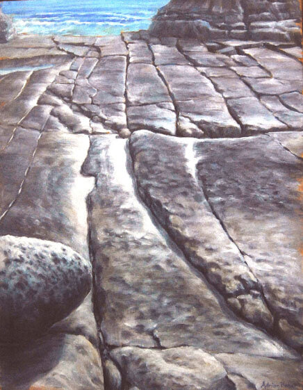 Checkerboard; Spittle Pond - acrylic on canvas, SOLD