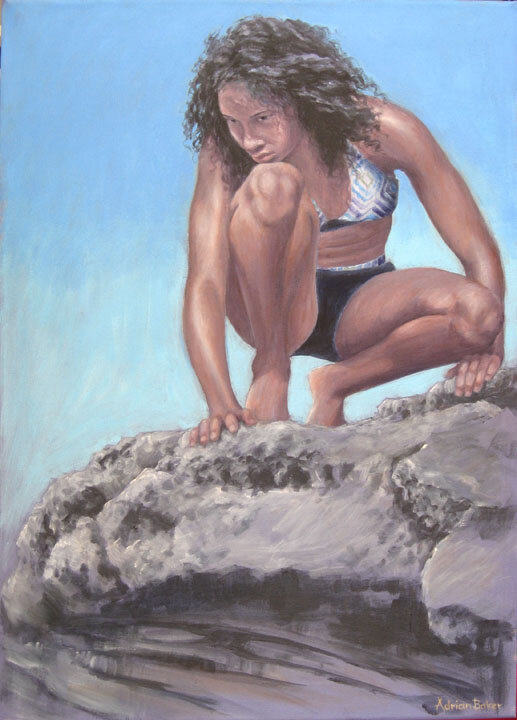 On the Edge - acrylic on canvas - $1,200