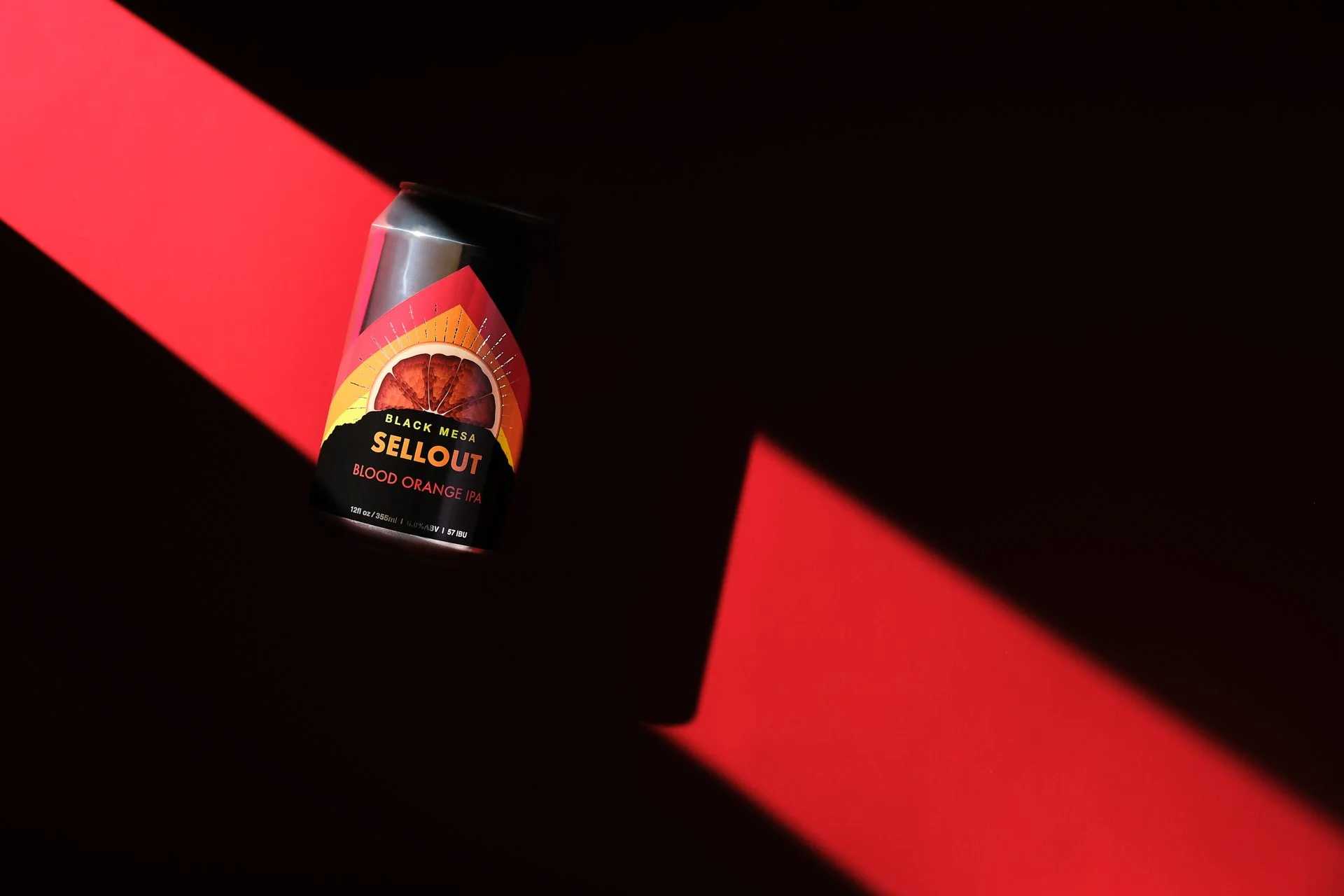 Black Mesa Sellout IPA can pop art red - James Robertson - Commercial Beverage Photographer in Oklahoma.jpg