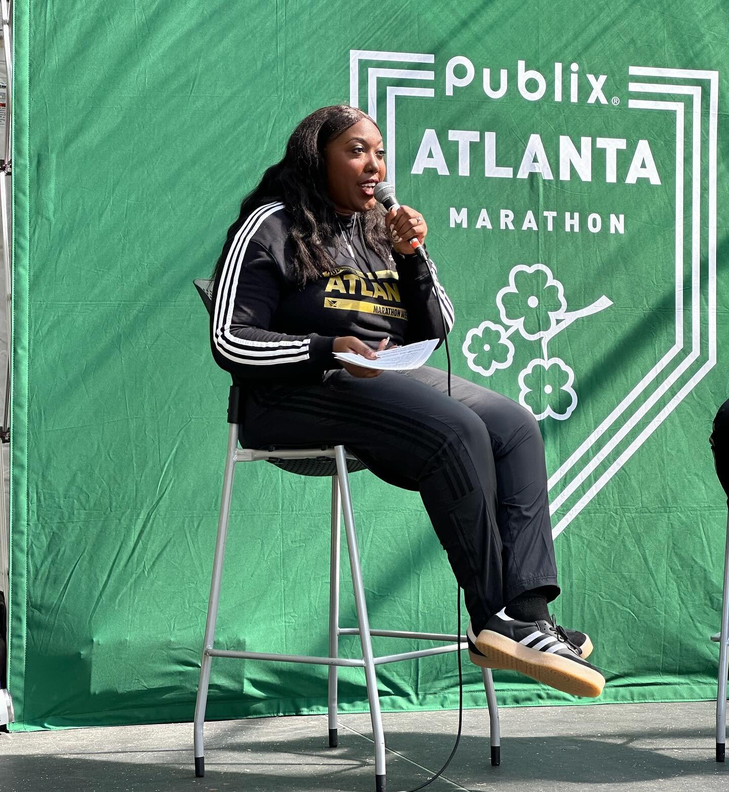 Emceeing at the Publix Atlanta Marathon Expo is a wrap! I enjoyed interviewing Adidas Runners ambassador and celebrity stylist Kwasi Kessie and connecting with Jessie Zapo and Alex Hermanson. Kwasi was followed by an interview with Chris Moore, autho