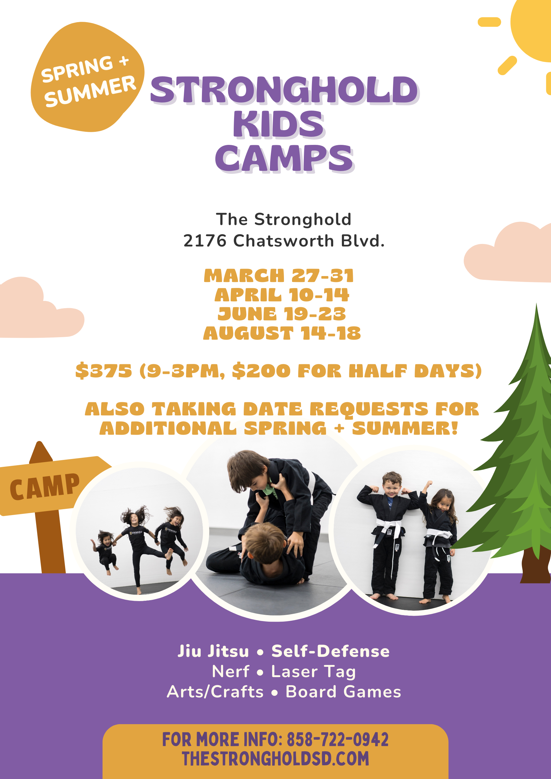 Kids Camps are almost in session!