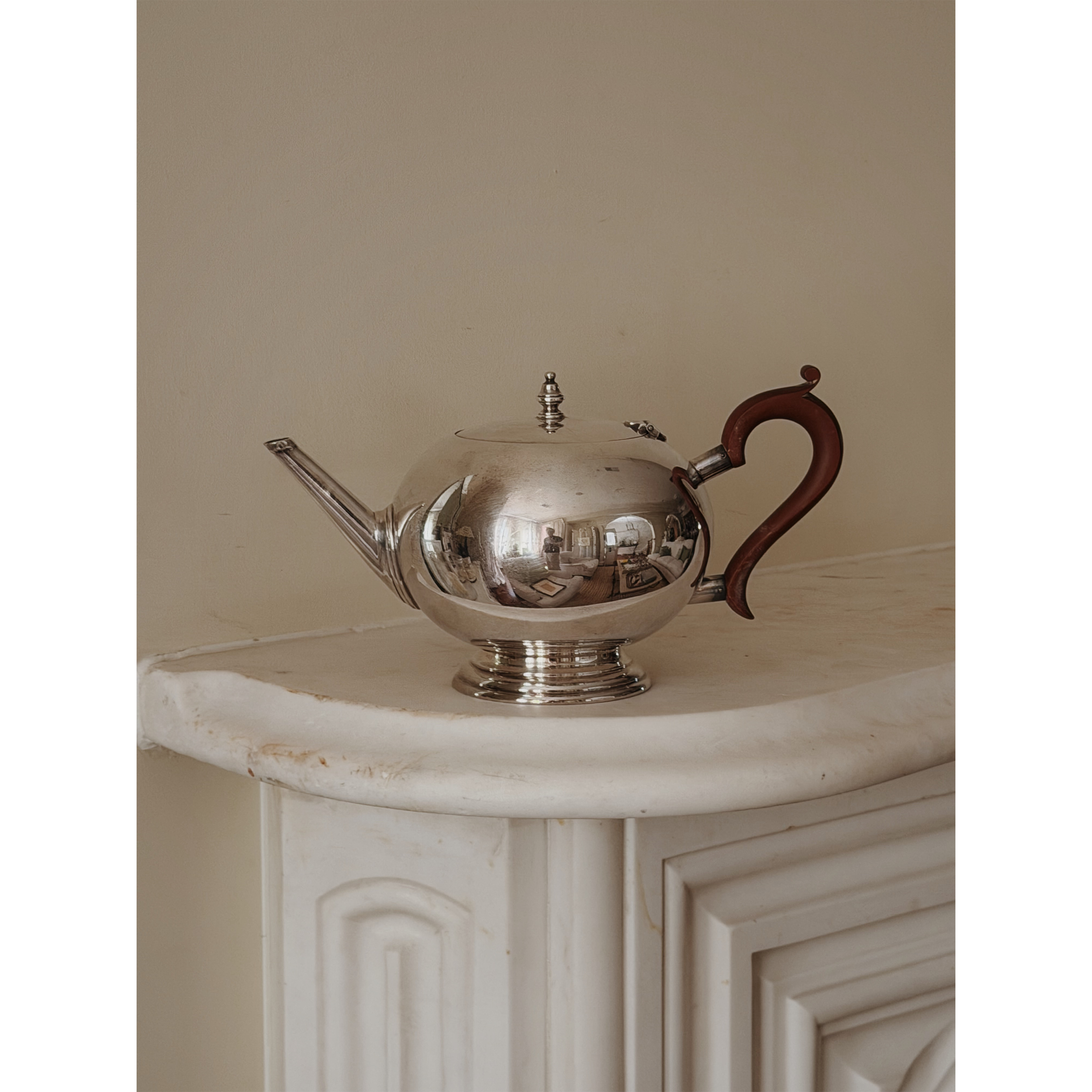 Antique English Silverplate Teapot, c. 1930