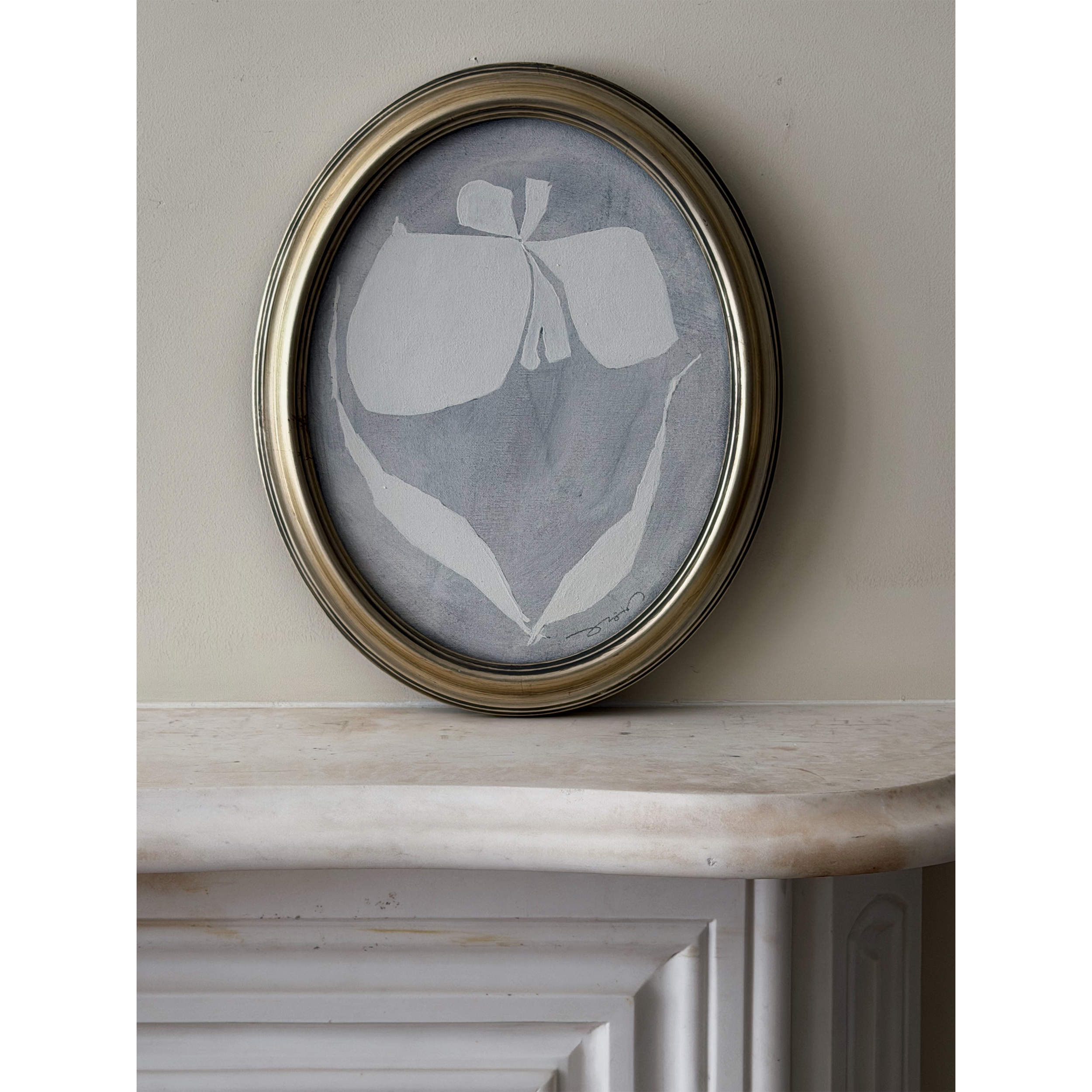 Framed Oval Botanique, 01