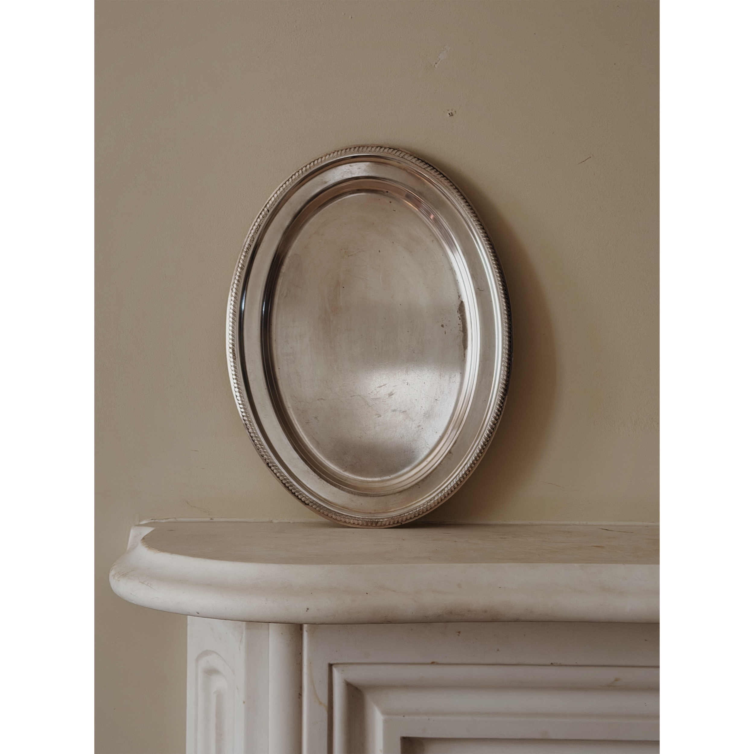 Antique Silverplate Oval Serving Platter