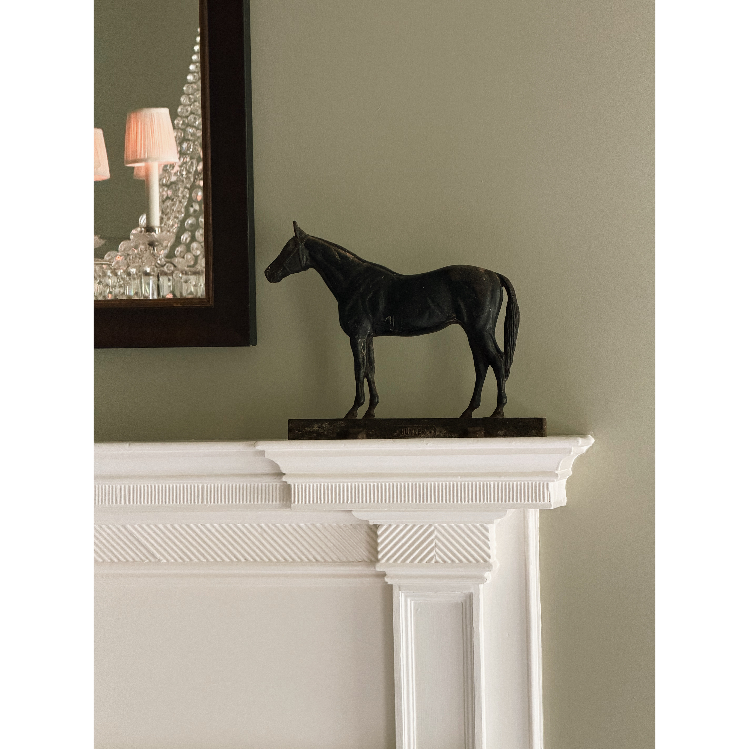 Antique "Hunter" Cast Iron Horse, c. 1949