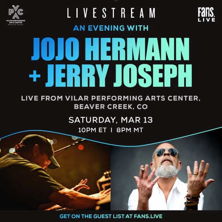 Livestream JoJo Hermann &amp; Jerry Joseph: Saturday, March 13