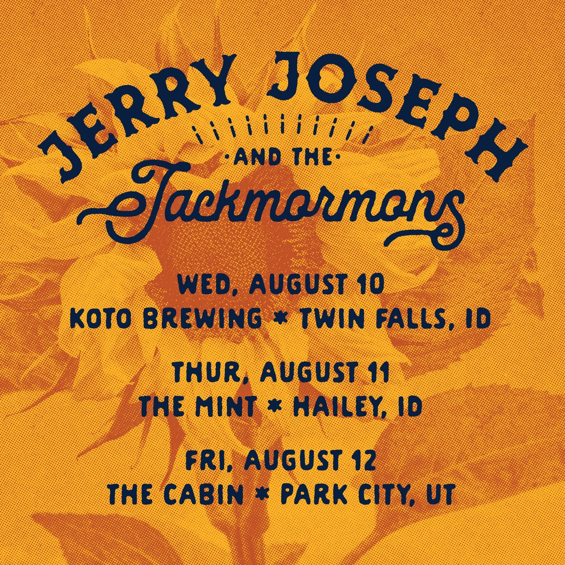 Jerry Joseph &amp; Jackmormons - August 2022 Tour Dates 