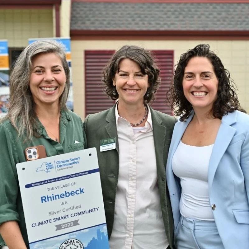 Rhinebeck Village got Silver in NYState&rsquo;s Climate Smart Communities program! 💚🩶💚There are only two other silver municipalities in Dutchess County and 23 in NYS. All but 5 are in the Hudson Valley 🙌. This was a 6 year effort with the help of
