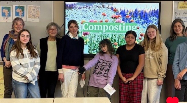 Congrats to the Bulkeley Middle School environmental club students who successfully rolled out composting in the cafeteria today!!! The students had given presentations to each science class in school, explaining why composting matters and how young 