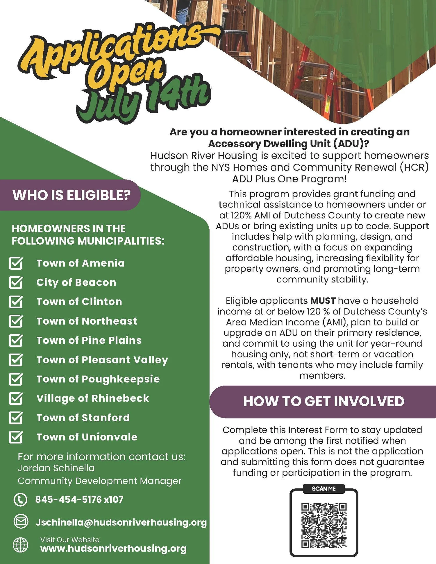 Hudson River Housing’s ADU Plus One Program — Village of Rhinebeck