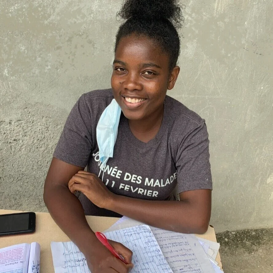 Louna Saint-Cyr is completing her fourth and final year of nursing school. She also teaches students at the Emmaus School and at church.