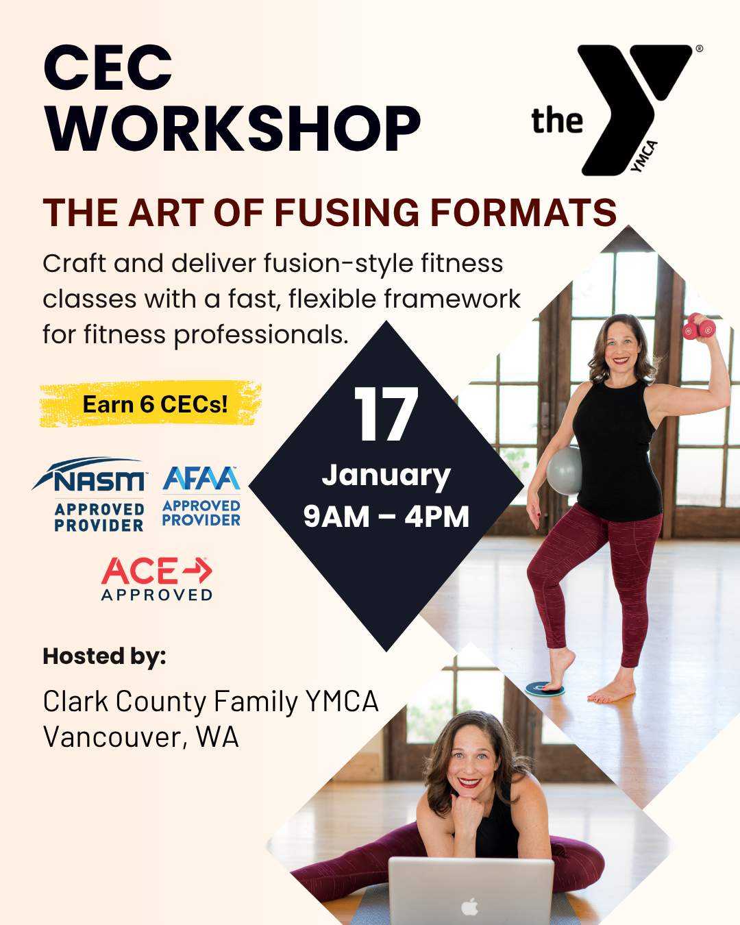 The Art of Fusing Formats with Erika Levy of Barre Fusions hosted by Clark County Family YMCA