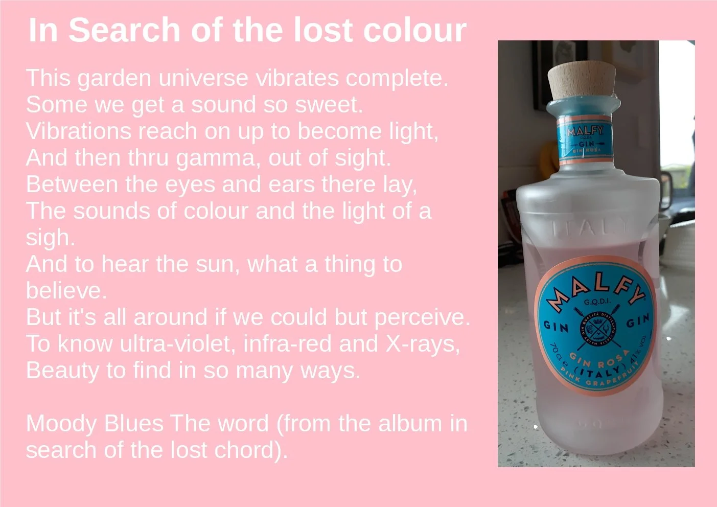 In Search of the Lost Colour.