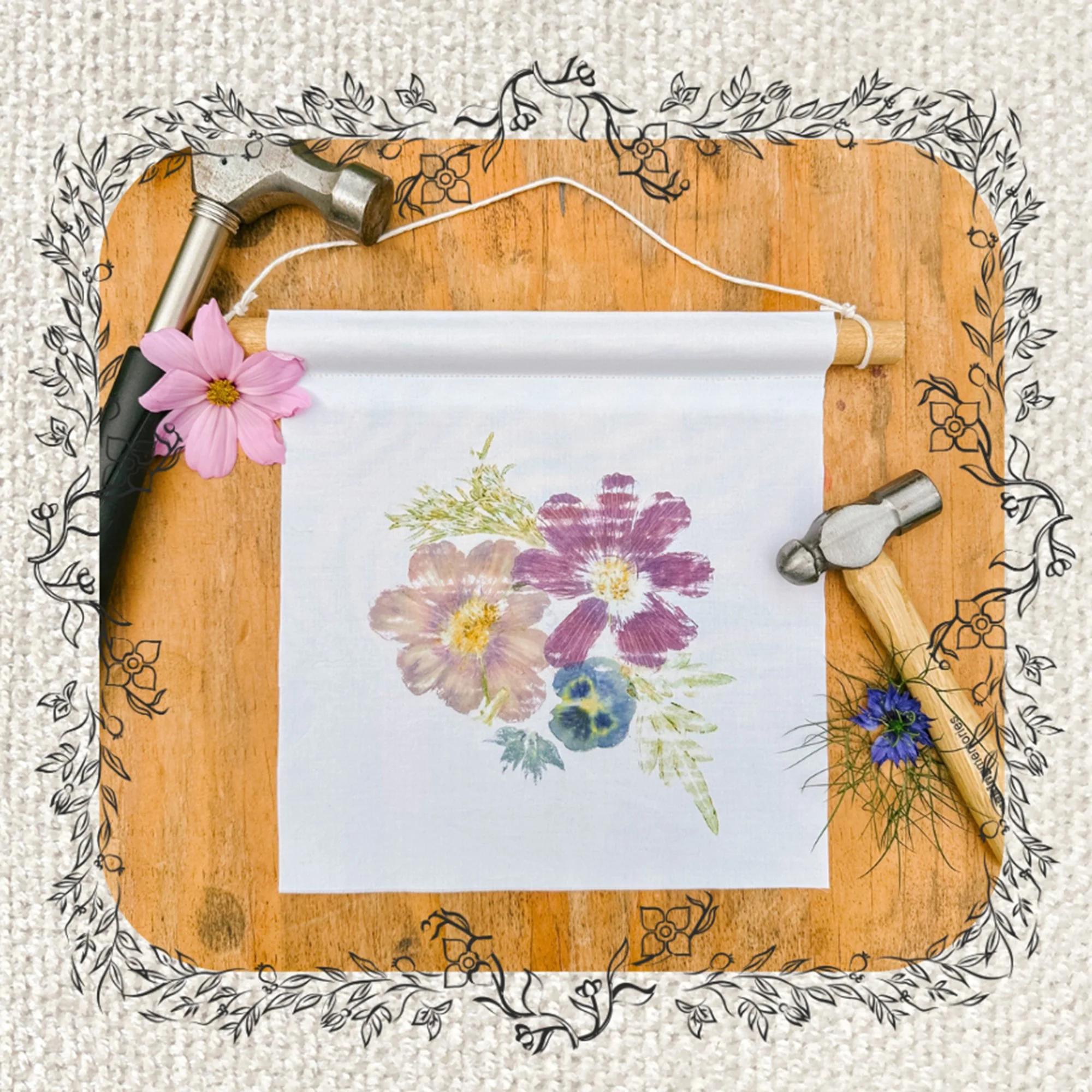 Culture Days: Flower Hammering on Fabric Workshop