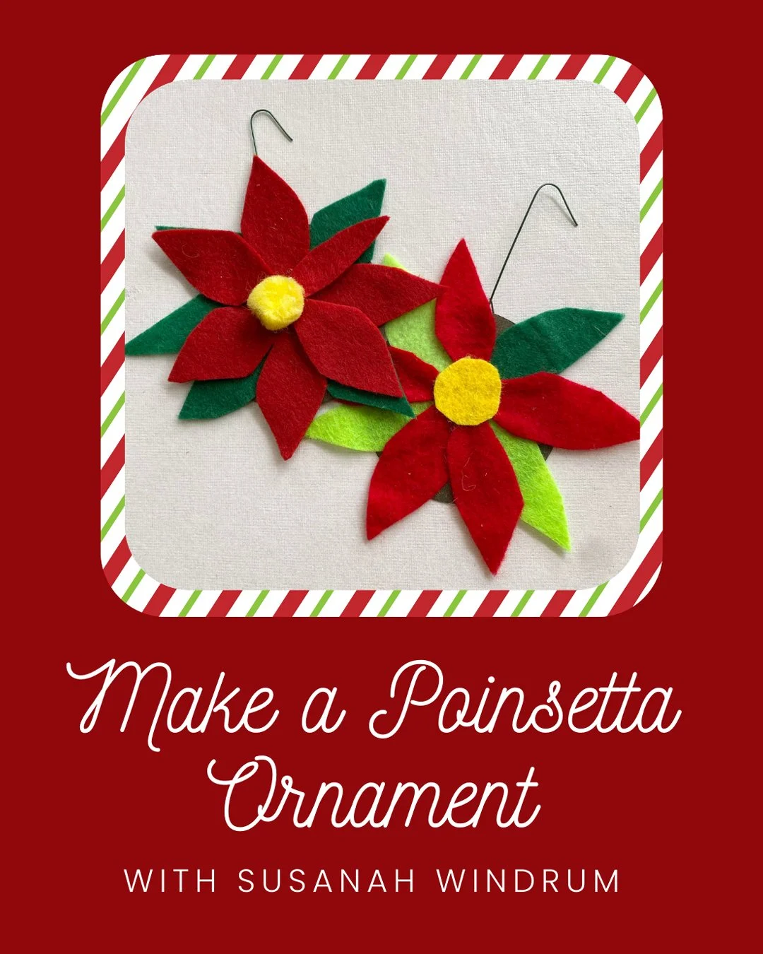 Free Drop-in Poinsettia Ornament Make &amp; Take

Join Alberta Craft Calgary and artist Susanah Windrum for a fun holiday flower-making workshop where creativity blooms!

- FREE drop-in events&mdash;no RSVP required
- Ages 4+ (all children must be su