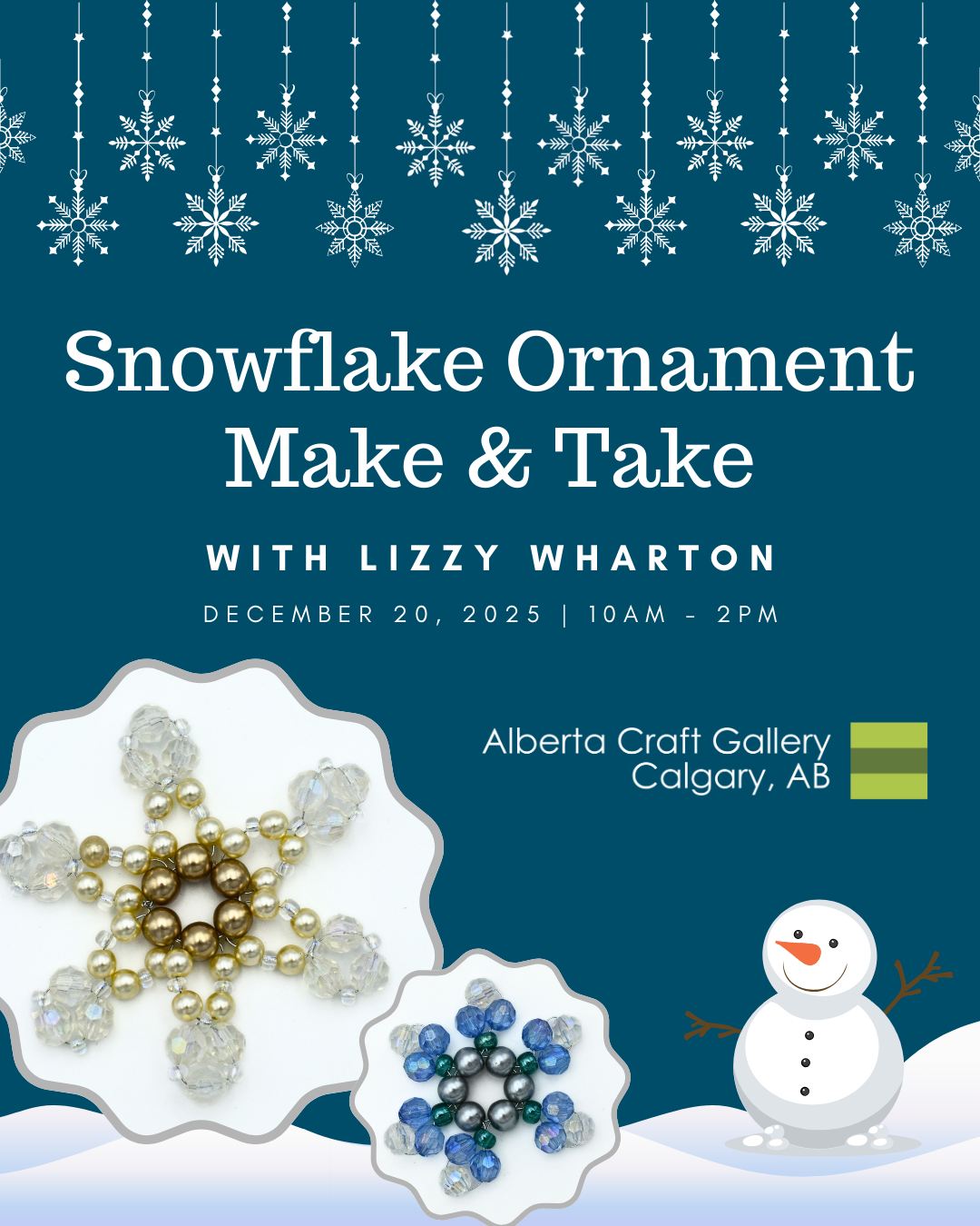 Snowflake Ornament Make &amp; Take