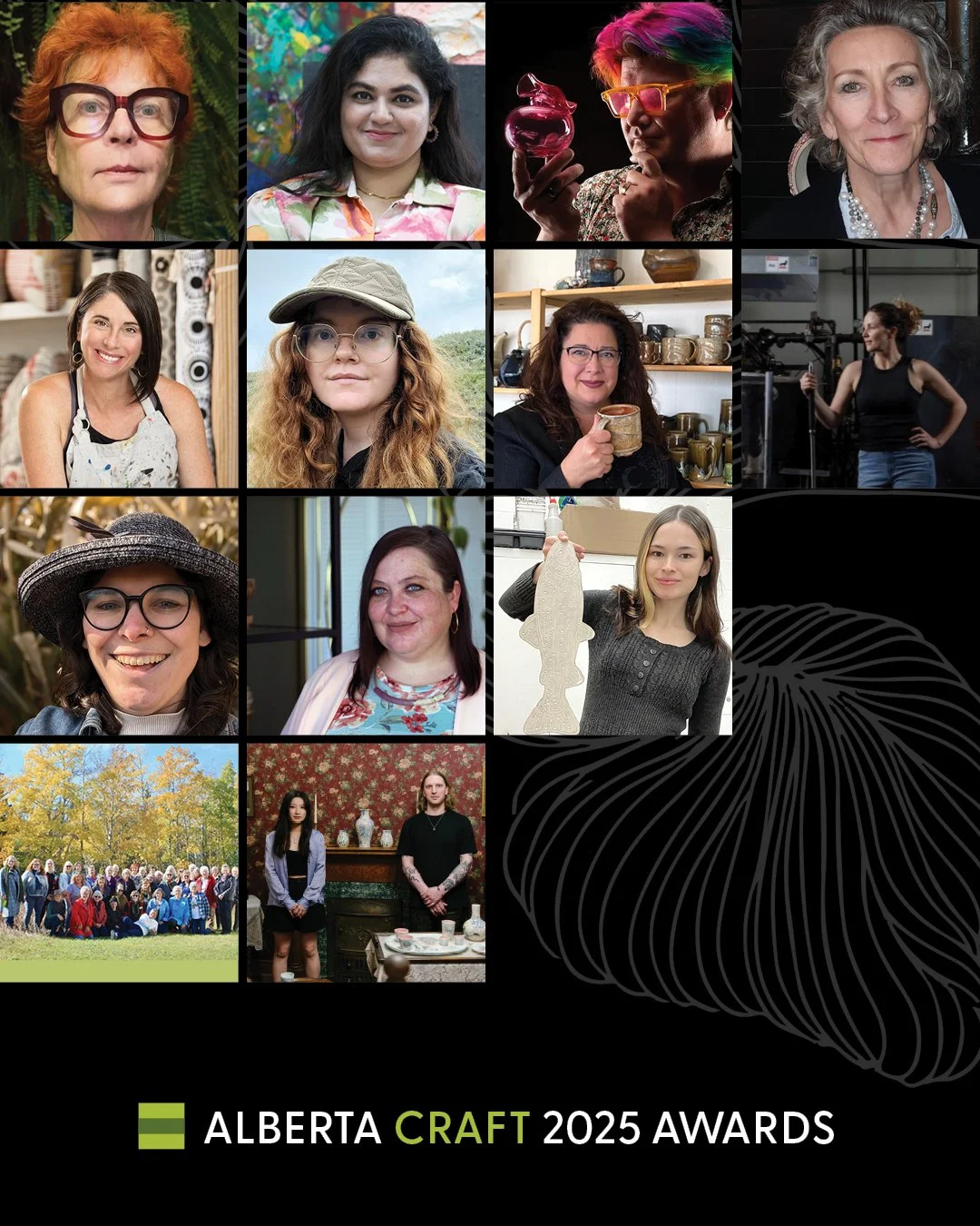 Presenting the Nominees for the 2025 Alberta Craft Awards! 🎉

Celebrating individuals and groups who make meaningful contributions to Alberta&rsquo;s vibrant craft culture. Follow along this month as we reveal the award recipients.

Early Achievemen