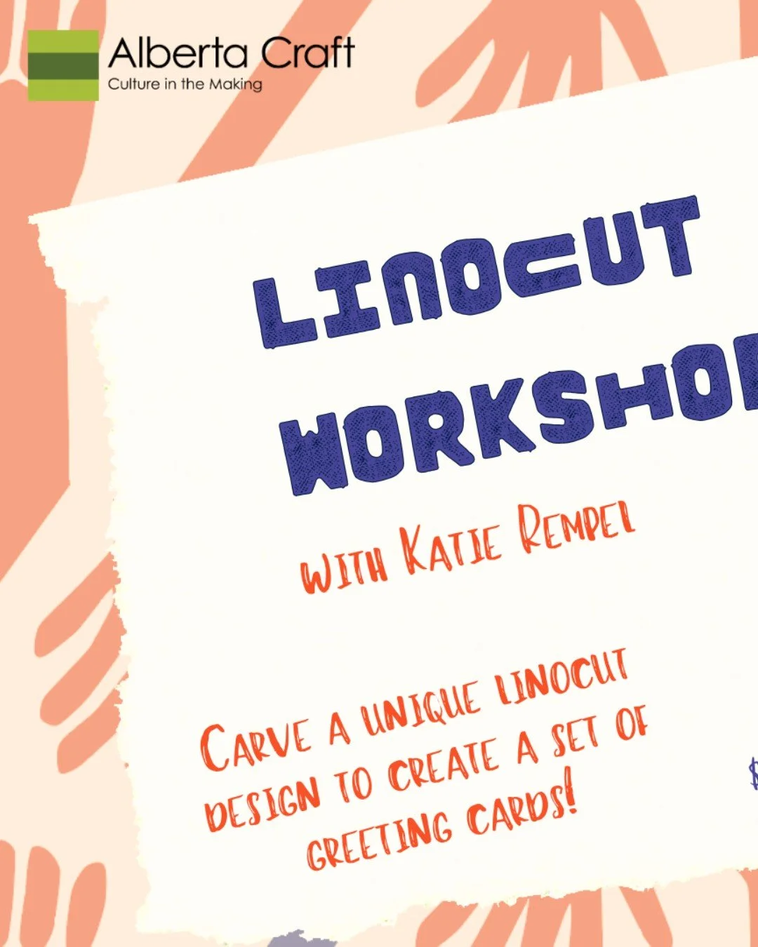 Come and join the Alberta Craft Calgary for an exciting and hands-on beginner linocut workshop with the talented Katie Rempel! You&rsquo;ll have a fantastic time learning the fundamentals of linocut design and printing, and you&rsquo;ll even get to c