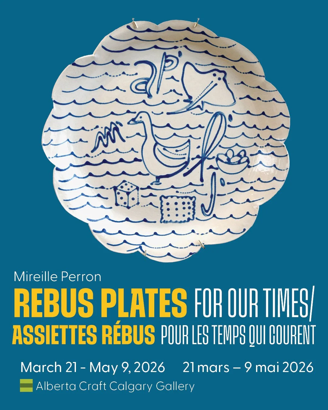 📢 Experience art that speaks in riddles! 

We&rsquo;re thrilled to welcome Mireille Perron&rsquo;s Rebus Plates For Our Times / Assiettes R&eacute;bus pour Les Temps Qui Courent to our Calgary Gallery. Inspired by whimsical 19th-century rebus plates