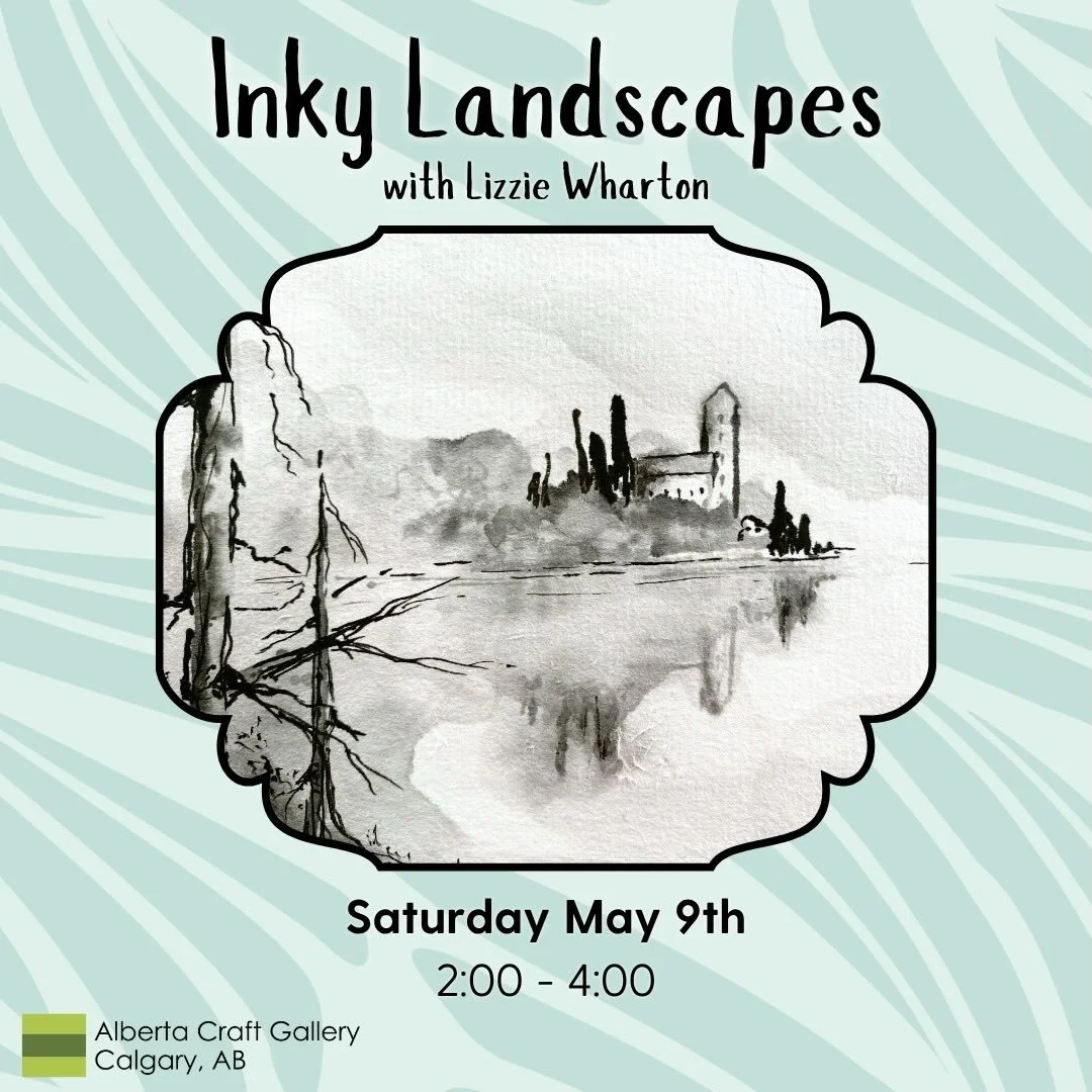 Join Lizzie Wharton for an afternoon of landscape painting while learning the basics of ink wash! By the end of the class, you&rsquo;ll have learned new brush techniques and created your own unique greeting card and bookmark. 

This event takes place