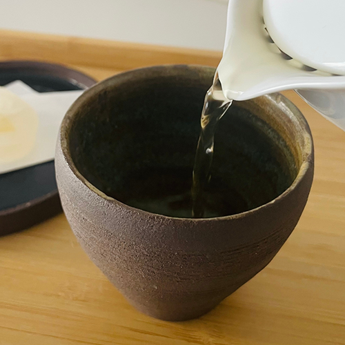 Green Tea and Traditional Japanese Treats Sampling