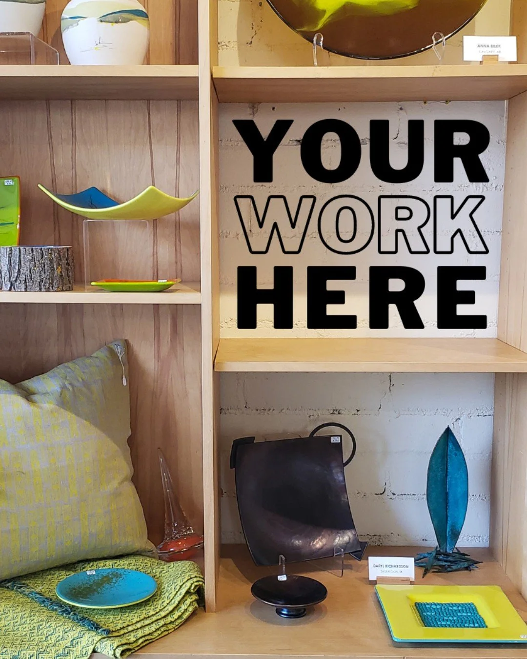 📢 Gallery Shop Artist Call
📅 Phase-one digital deadline: Tuesday, June 30, 2026 | 11:59 pm MST

Are you an Alberta-based artist working in a Craft medium? We're inviting emerging to established artists to apply to sell their work in our Gallery + S