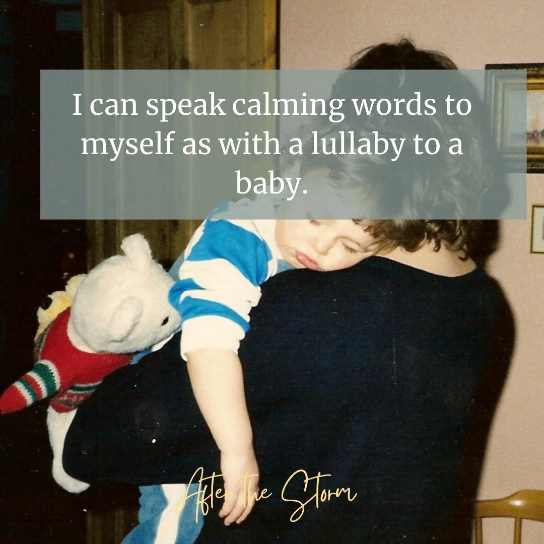 Calming yourself is a necessary skill when you are grieving.⁠
⁠
I learned to say C&aacute;lmate Coraz&oacute;n (be calm dear one) to myself in the eye of the storm.⁠
⁠
This is now a personal resource for me - so it's something the makes me feel safer