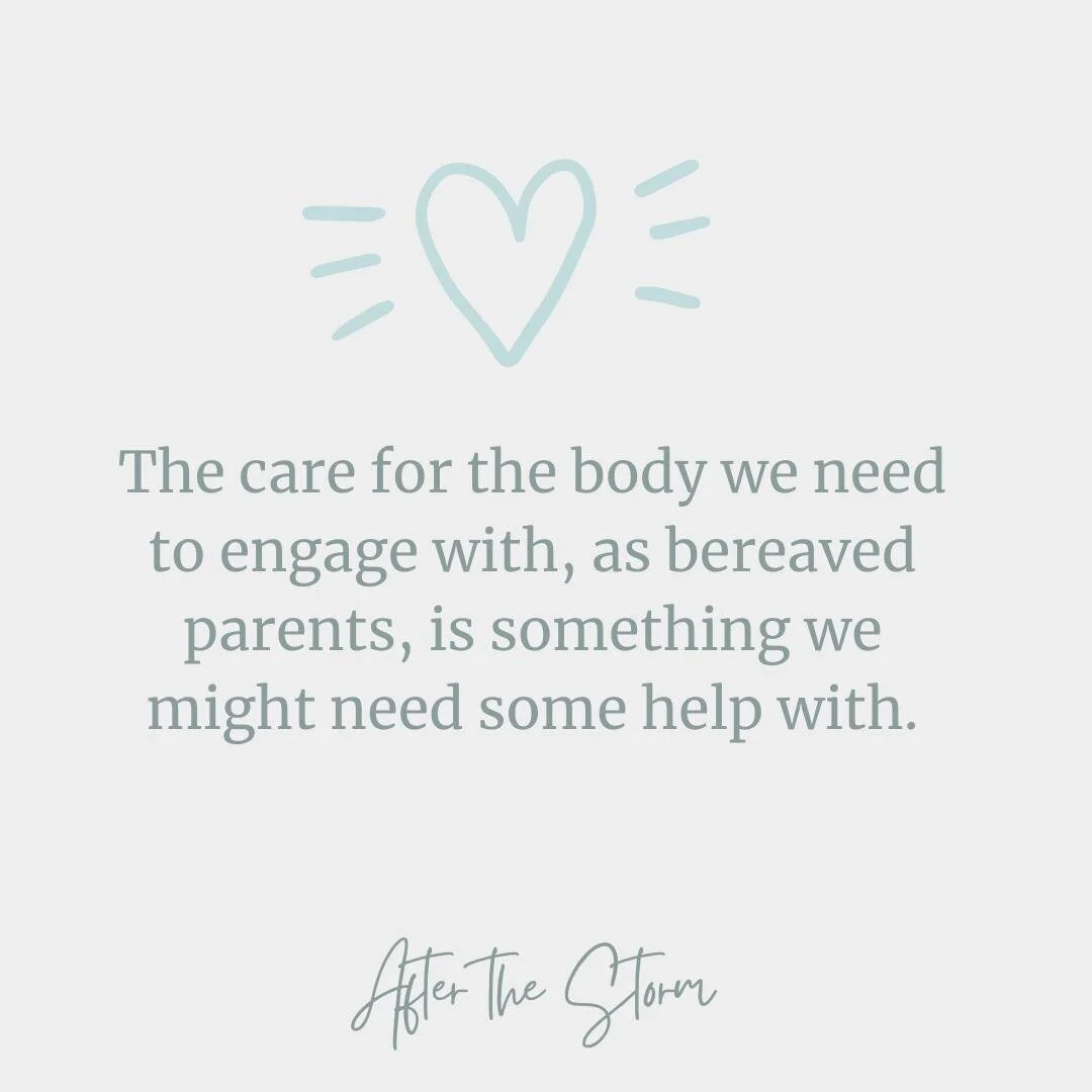 You might benefit from some body therapy or by joining a yoga class to help you to care for your body.⁠
⁠
Click my link in bio for information about our new After the Storm online community for bereaved parents.⁠
⁠
Davina 🤍⁠
⁠
#bereavedparents #afte