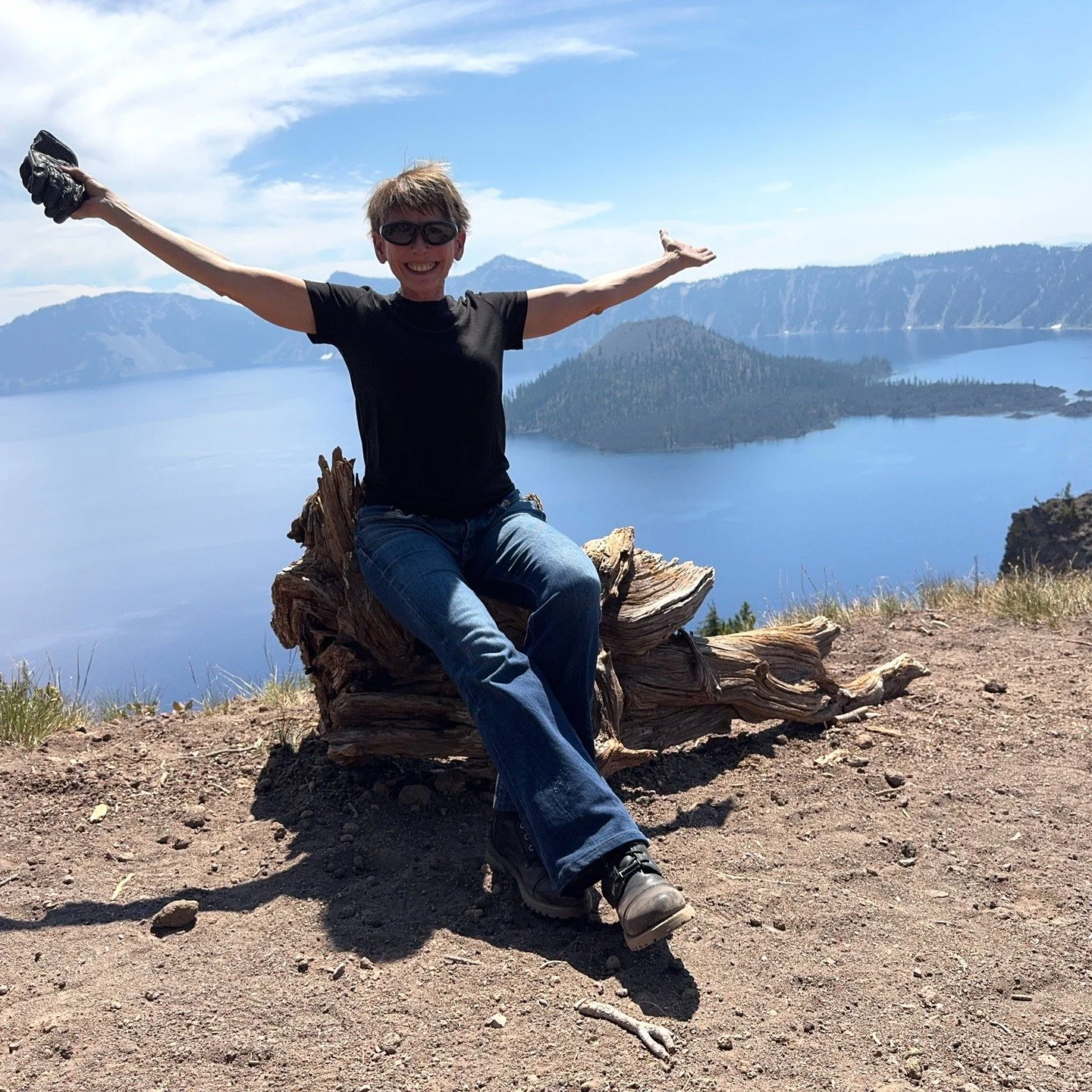 Breathing in the warm summer air, I stood on a bed of pine needles in the shade of a cluster of evergreen trees on the west caldera rim at Crater Lake National Park, admiring the deep, sapphire blue waters displayed before me, formed when Mount Mazam