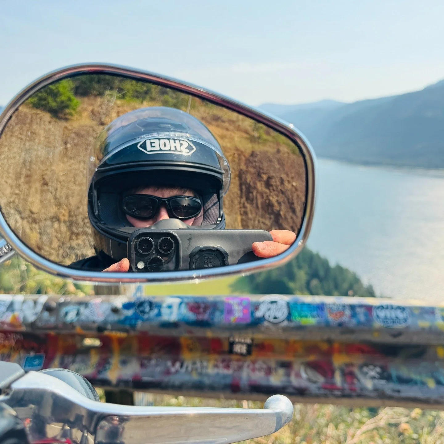 With the open sleeves of my black leather jacket flapping in the breeze and the warm summer wind on my face, I pulled on the throttle and leaned into the curves, feeling the rumble of the road and the roar of my Harley as I snaked my way east along t