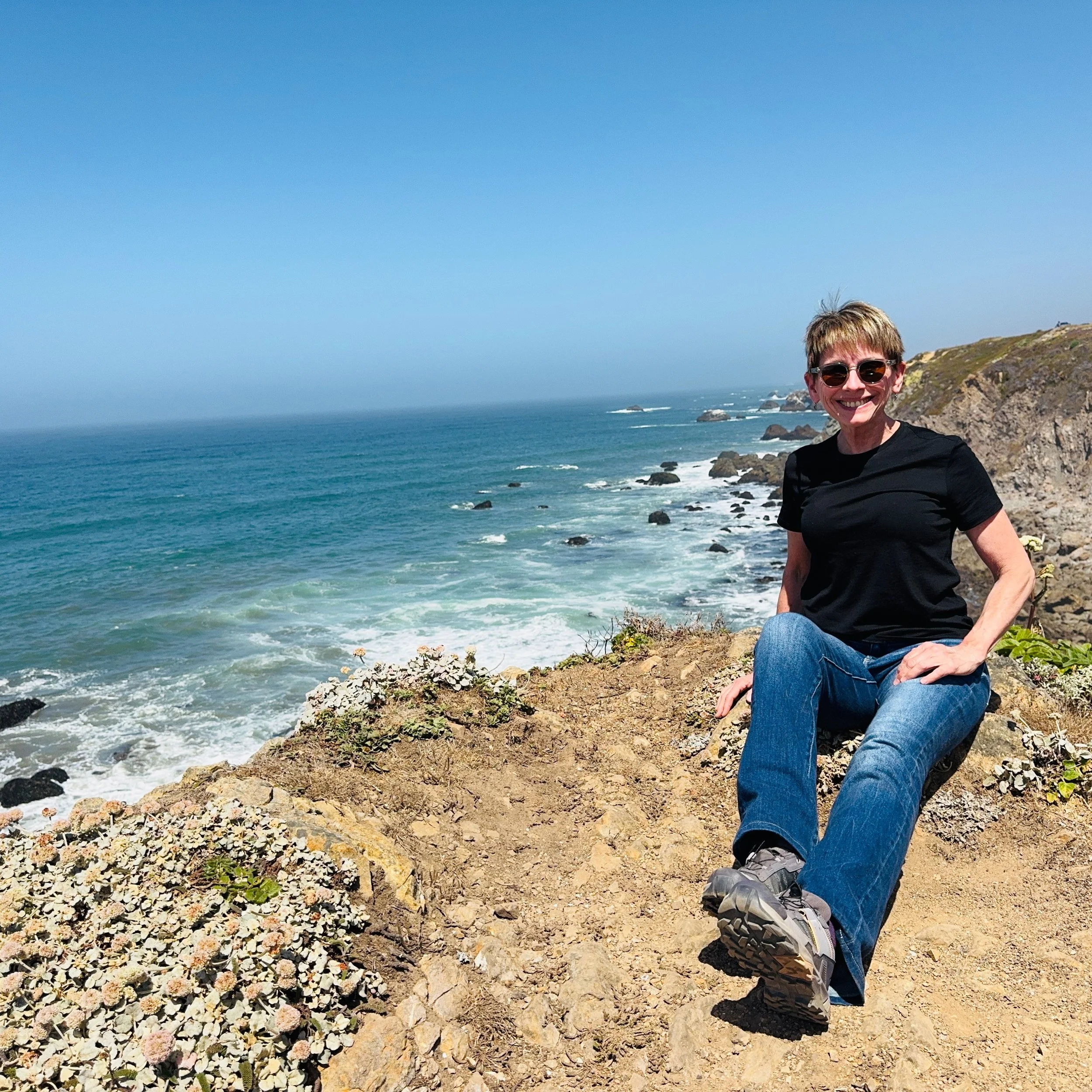 Magnificent views abounded on today&rsquo;s ride from Gualala, California to Mill Valley along the California Coast, with the thick, towering redwoods from yesterday disappearing in my rear-view mirror and the landscape ahead opening onto large sun-b