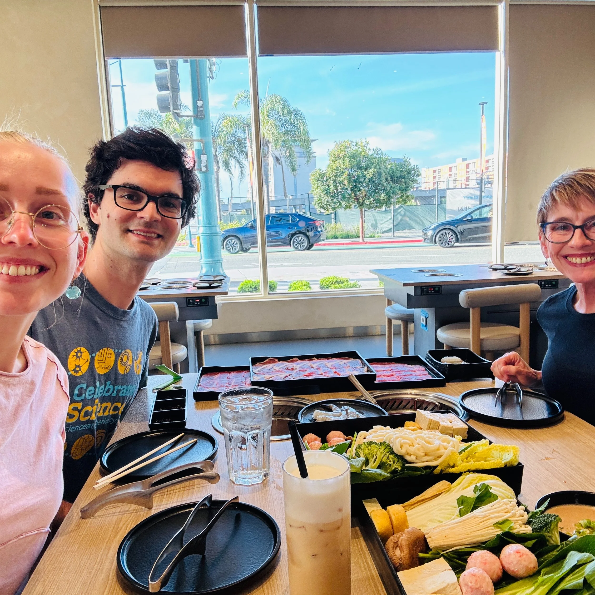 As I am now traveling north after staying near Fresno for several wonderful days with my dear friends Kathy and DW Nesper, I was able to get in a bonus dinner with my daughter, stopping off in Oakland for one more night before continuing towards home