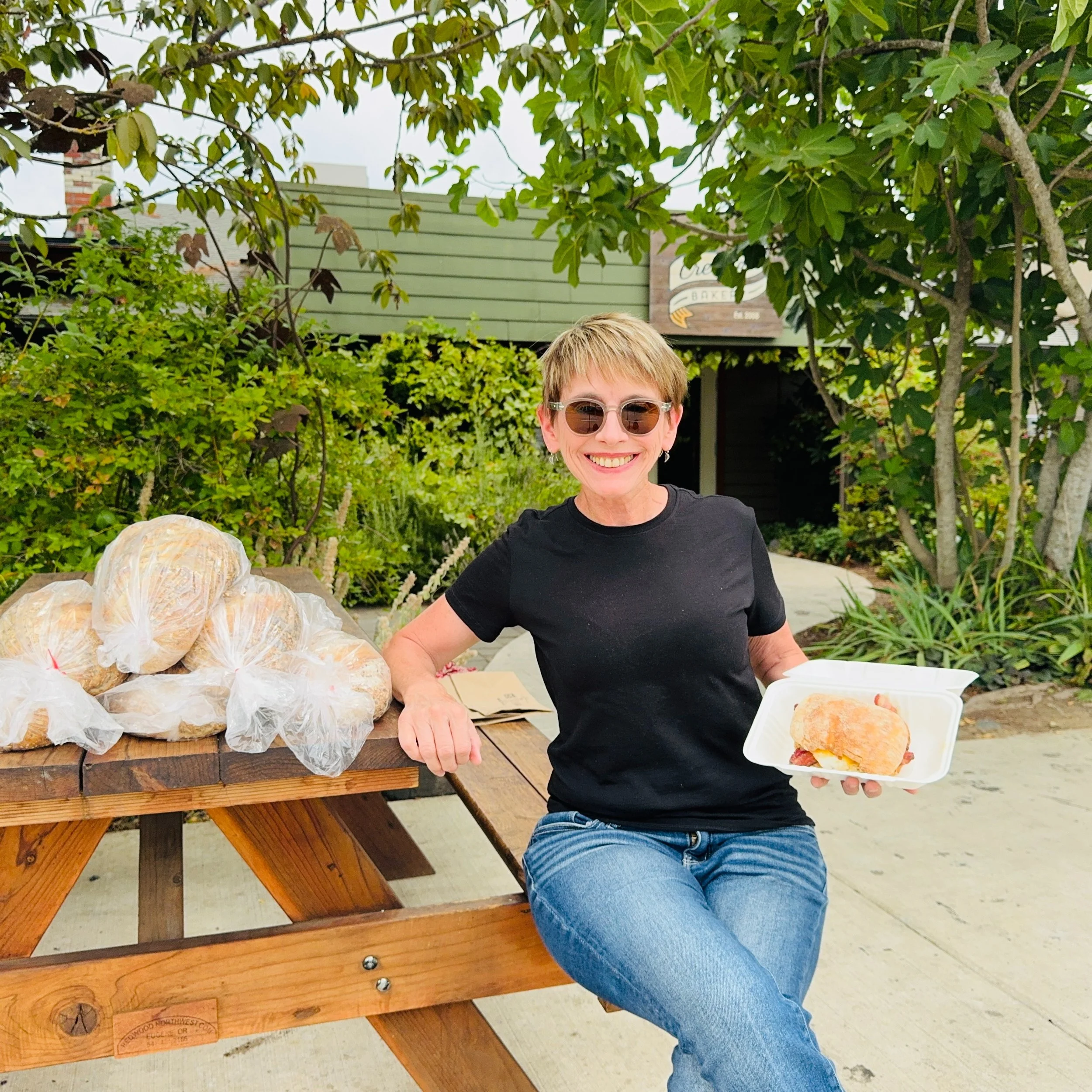 As I chewed into my bacon ciabatta breakfast sandwich at the Creswell Bakery and the egg yolk ran past the savory house cured bacon, gooey Tillamook cheese, and freshly baked bread down my chin, I couldn&rsquo;t help grinning thinking about how today