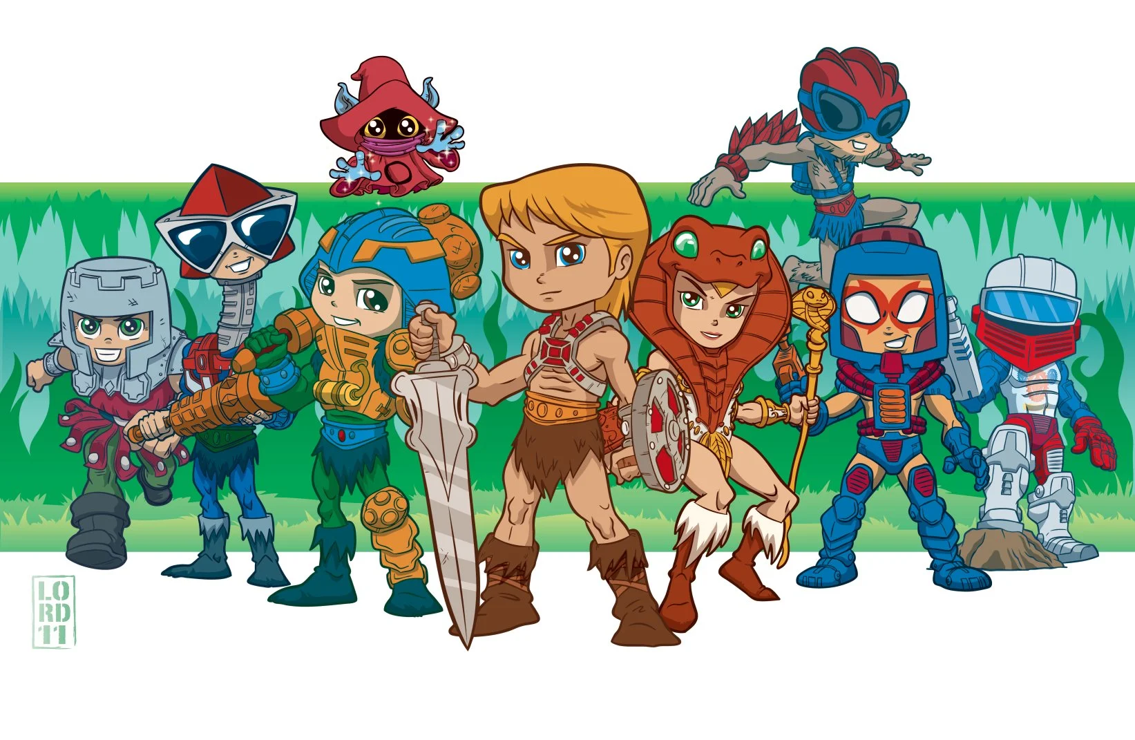 80's Wayback Wednesday Toon Digital Print- Masters of the Universe Heroes