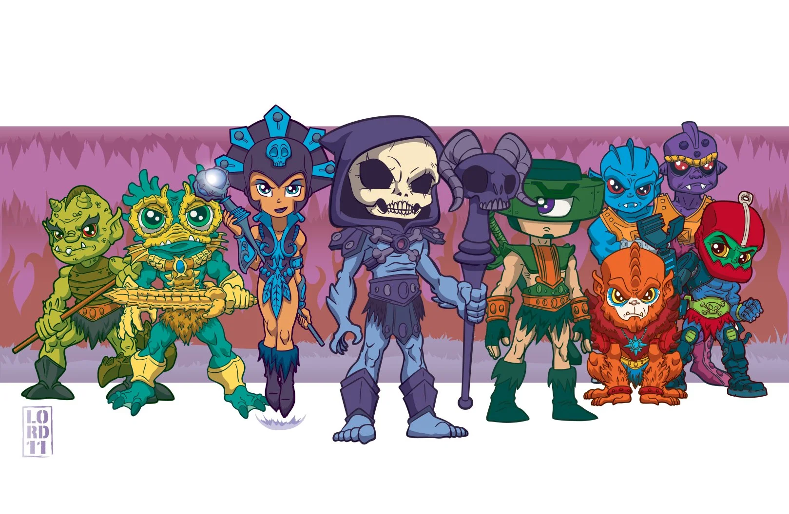 80's Wayback Wednesday Toon Digital Print- Masters of the Universe Villains
