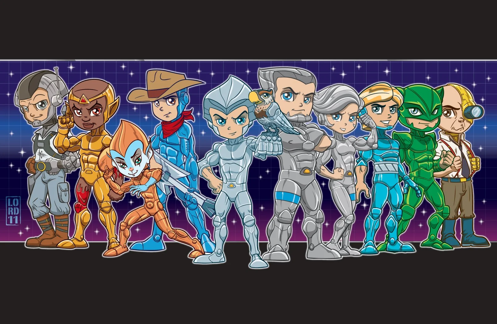 80's Wayback Wednesday Toon Digital Print- Silverhawks