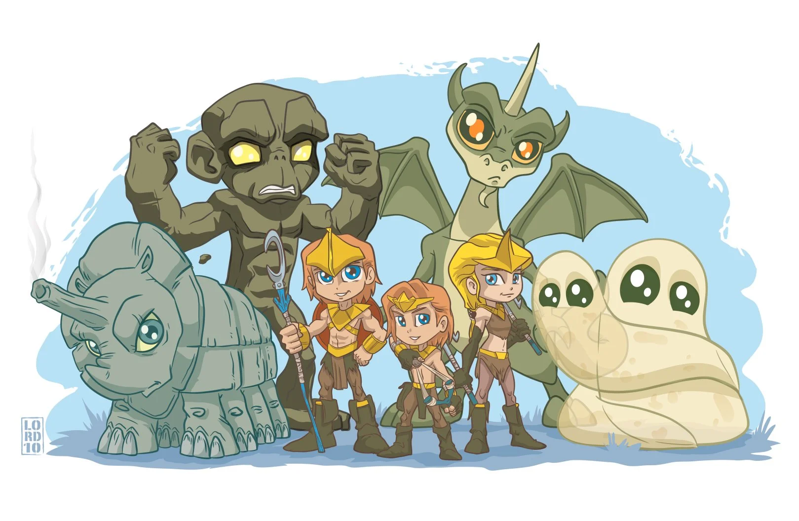 80's Wayback Wednesday Toon Digital Print- Herculoids