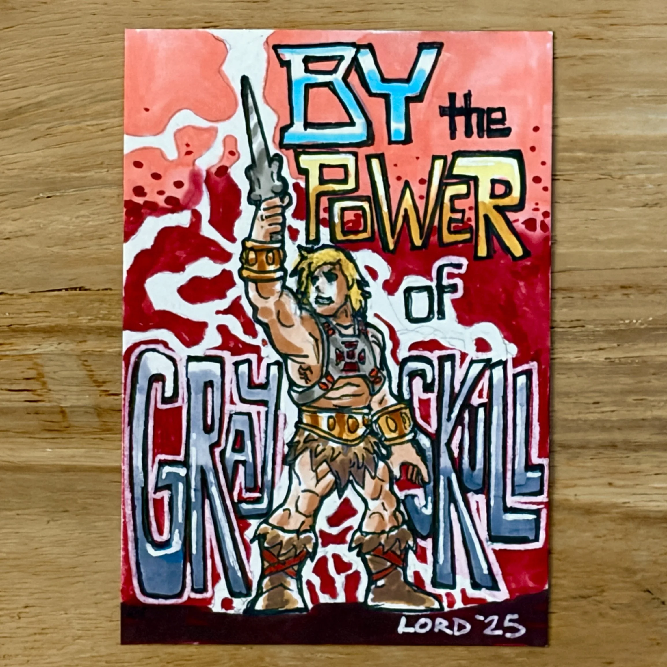 "He-Man" Sketch Card